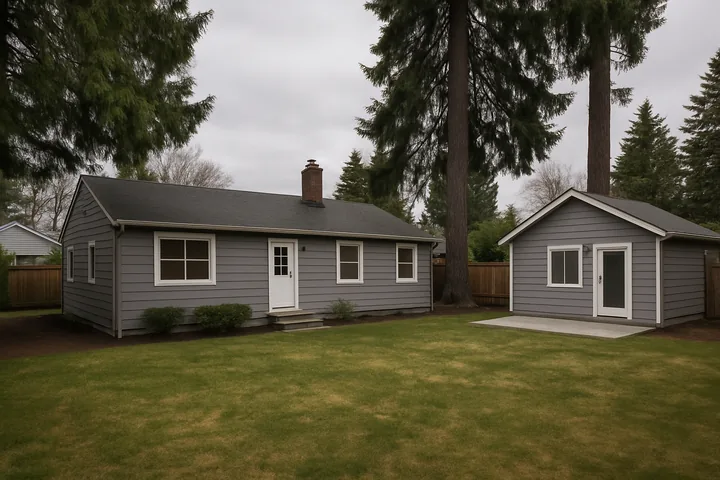 Illustrative Ballard Seattle SFR with detached ADU